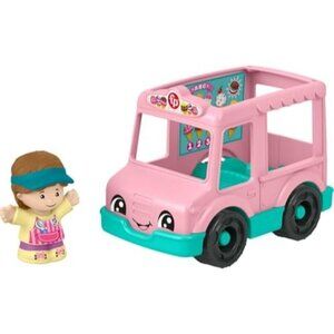 Fisher Price Little People Ice Cream Truck Push Along Vehicle Figure